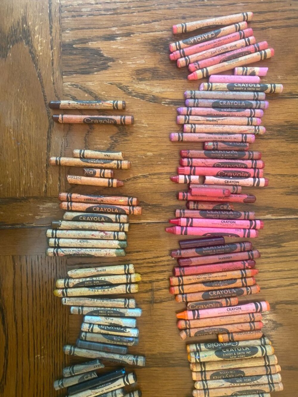 Vintage Crayola Crayons Mixed Discontinued Colors Binney and Smith